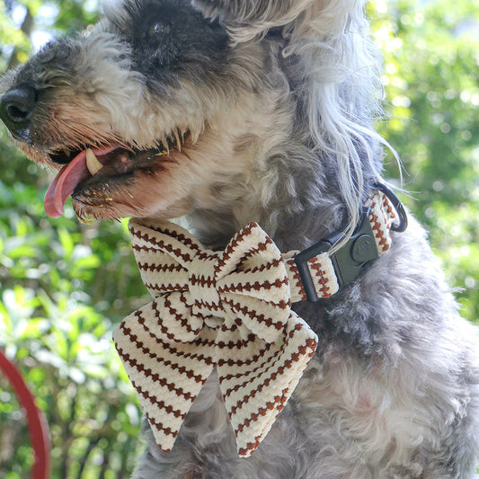 Air mesh breath material made bow tie collar for dogs and puppy bow tie