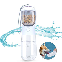 Bobotails Dog Water Bottle with Food Container, Travel Puppy Water Bowl, Portable Pet Dispenser, Dog Stuff Accessories Items, Puppy Essentials Necessities for Cat Walking and Hiking Dog Gift