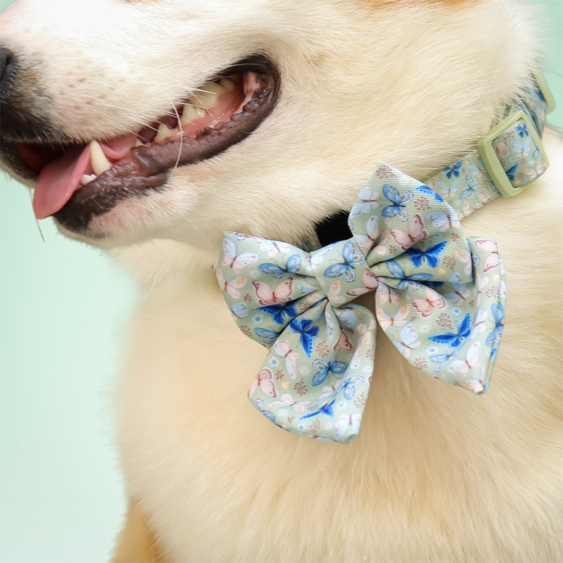 Butterfly Printed Bow Ties for Small Dogs