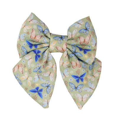 Butterfly Printed Dog Bow Tie
