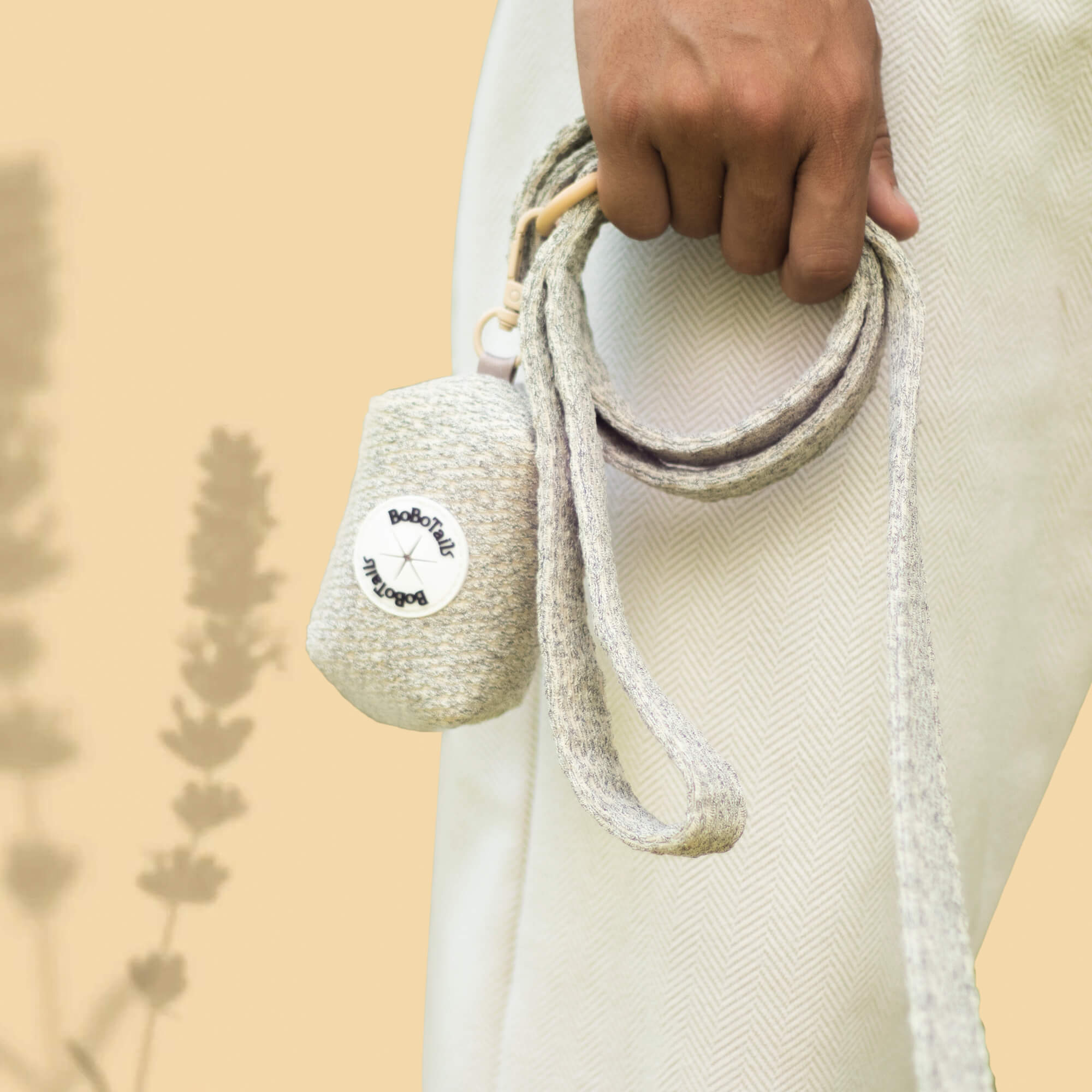 Bobotails chunky knitted slip leash for small dog