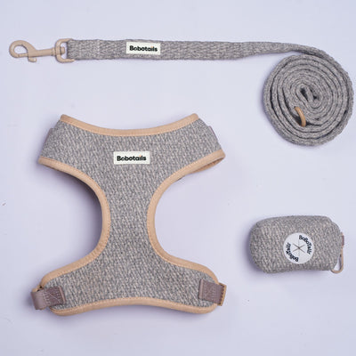 Chunky Knit 3-Piece Dog Harness Bundle