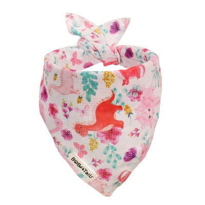 Bandana de chien imprimé dinosaure