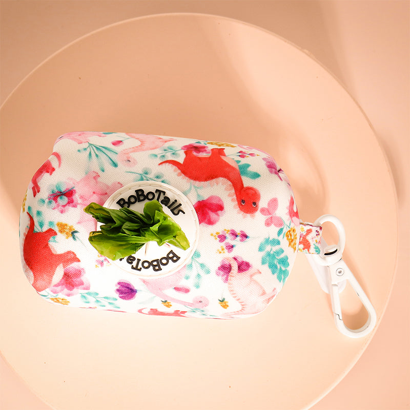 Dinosaur Printed Dog Poopbag Holder