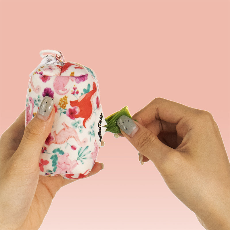 Dinosaur Printed Dog Poopbag Holder
