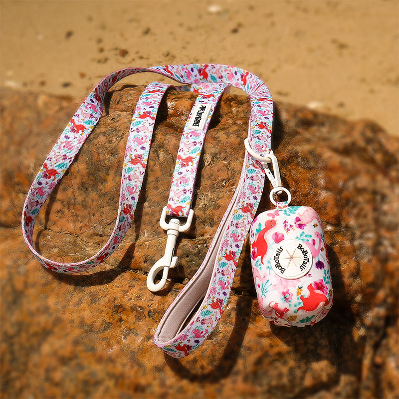 Dinosaur Printed Dog Poopbag Holder