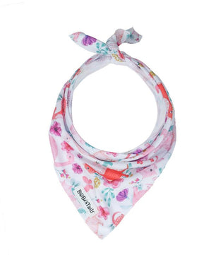 Dinosaur printed  bandana on a white background