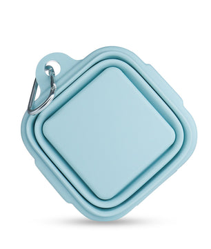 Bobotails Dog Bowls,Foldable Silicone Dog Bowls,No Spill Water Bowl for Dogs of Walking Parking Traveling with Carabiners