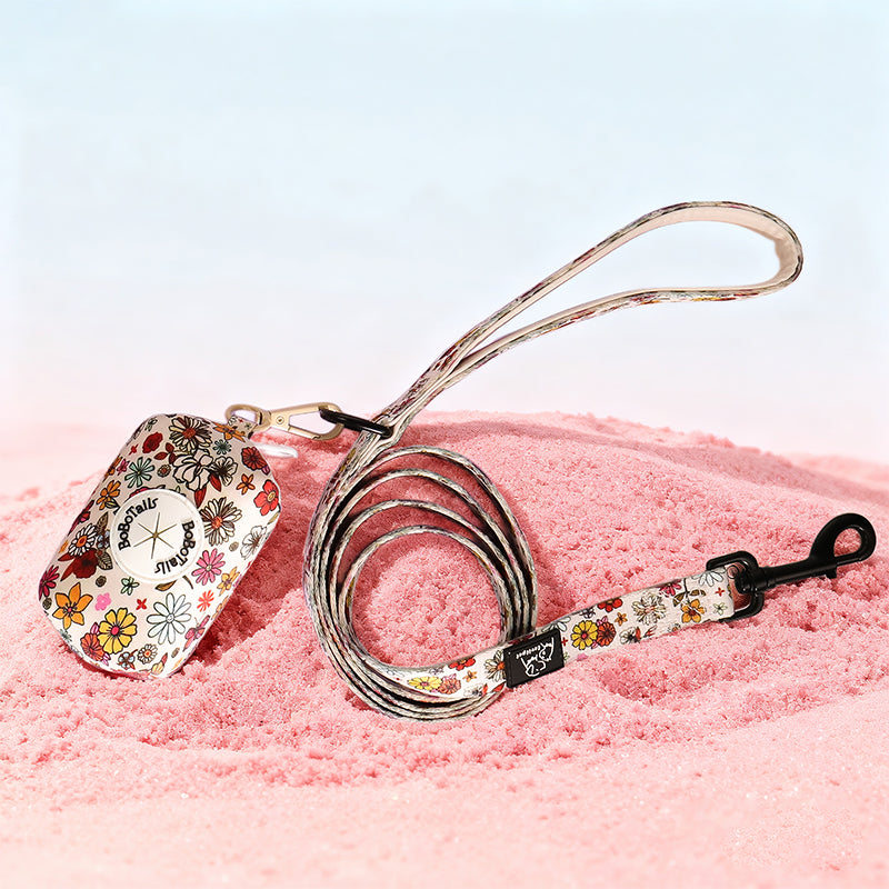 Flower Printed Dog Poopbag Holder