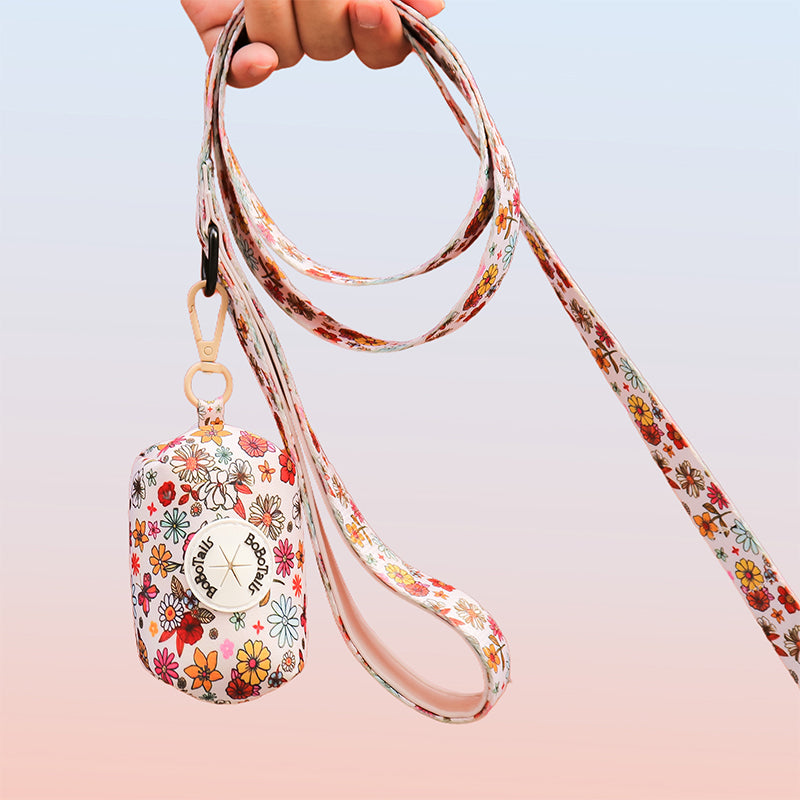 Flower Printed Hands Free Dog Leash