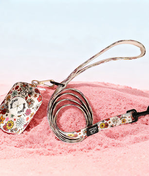 Flower Print dog pouch carrier  matching the harness and owner accessories for daily dog walks