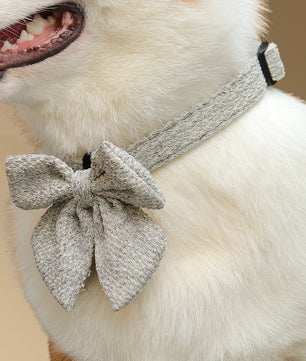Knitted adjustable Dog Bow Tie