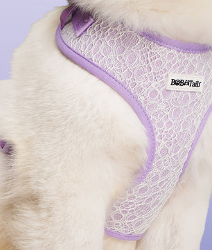 Lavender dog harness for medium dogs