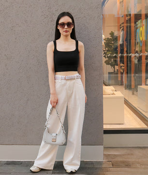 Lavender lace women’s belt designed to match dog harness and accessories for elegant daily wear