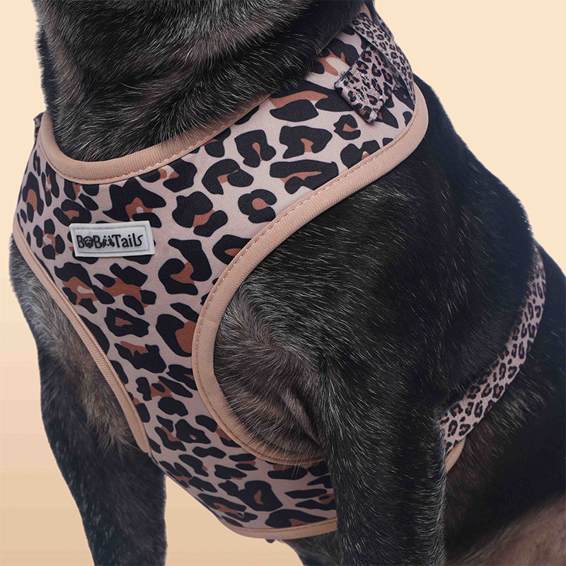 Small Dog Harness – Leopard Print Dog Harness for Small Dogs