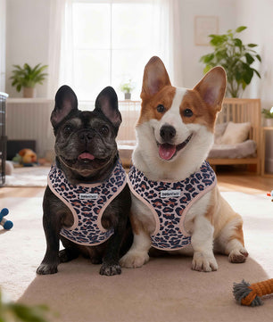Small Dog Harness – Leopard Print Dog Harness for Small Dogs