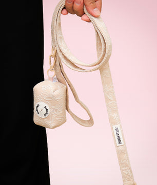 Morning Glory trash bag dispenser roll holder match morning glory dog harness and owner accessories in a coordinated set