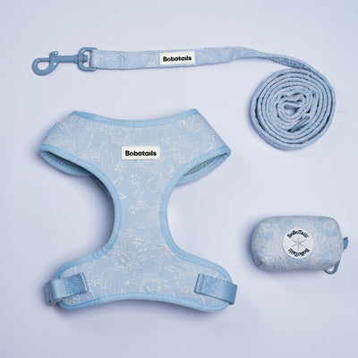 Morning Glory Blue 3-Piece Harness Matching Bundle