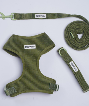 Sweater 3-Piece Set – Cozy Knit Harness, Leash & Collar