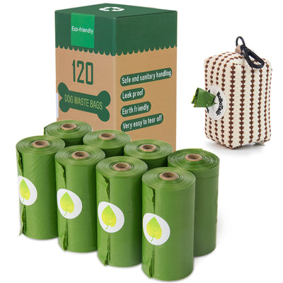 Biodegradable Dog Poop Bags – 8 Rolls, 120 Bags | Bobotails