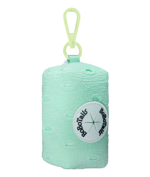 Bobotails Silk Embroidery dog necessities for Leash Doggie Waste Bag Dispenser Soft Fabric Puppy Potty Carrier Small Doggy Zipper Pouch with Carabiner Clip 