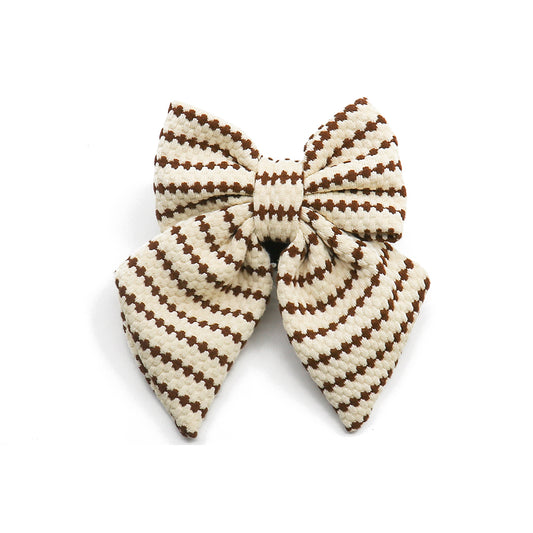 Brown bow tie for dogs