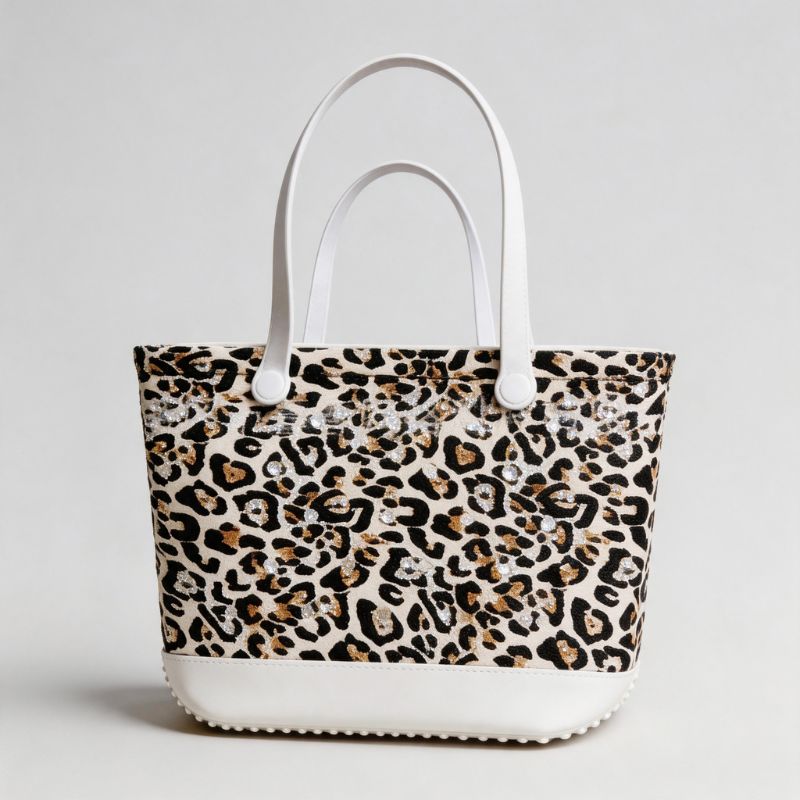 Leopard Print EVA Beach Basket - Matching Dog & Owner Style