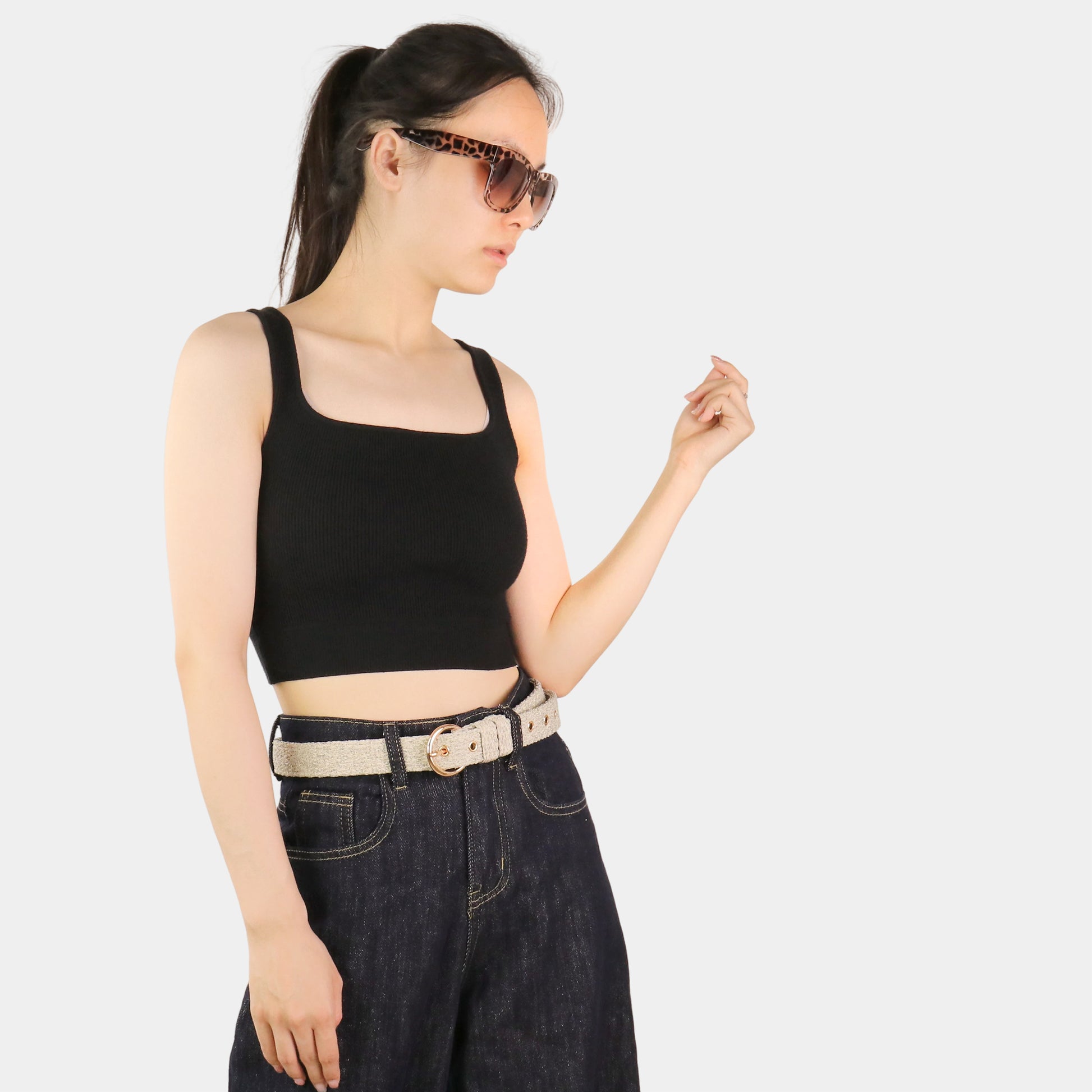 Chunky Knitted Women's Belt – Cozy & Trendy for Pet Moms | Bobotails