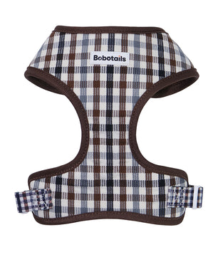 Bobotails plaid dog harness vest for small dogs