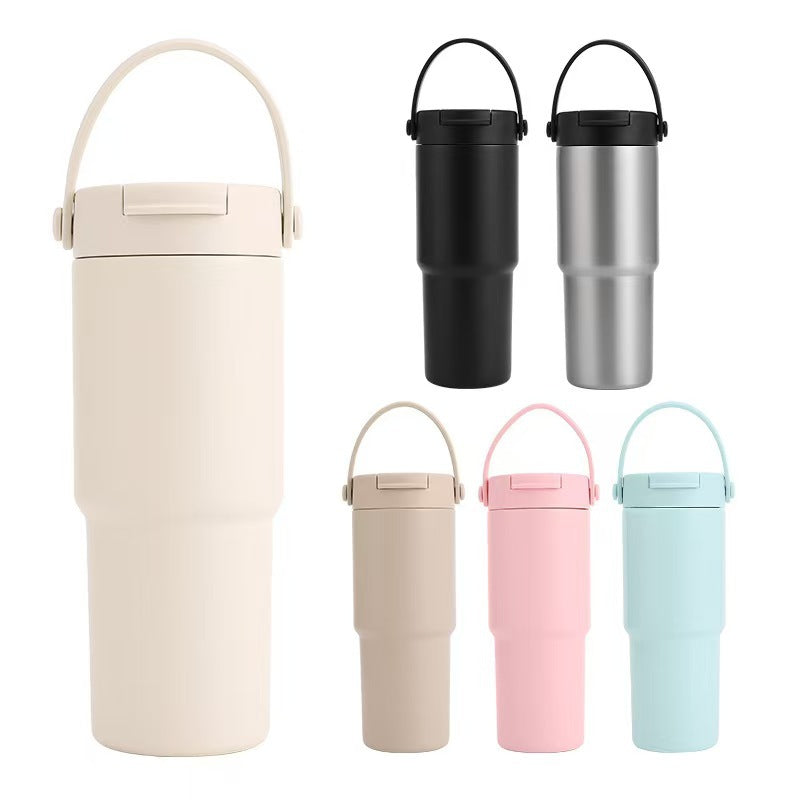 Ocean Ripple Ceramic-Lined Tumbler 750ml – Insulated Travel Cup for Dog Moms | Bobotails
