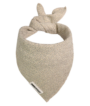 taupe chunky  knitted dog  bandanas