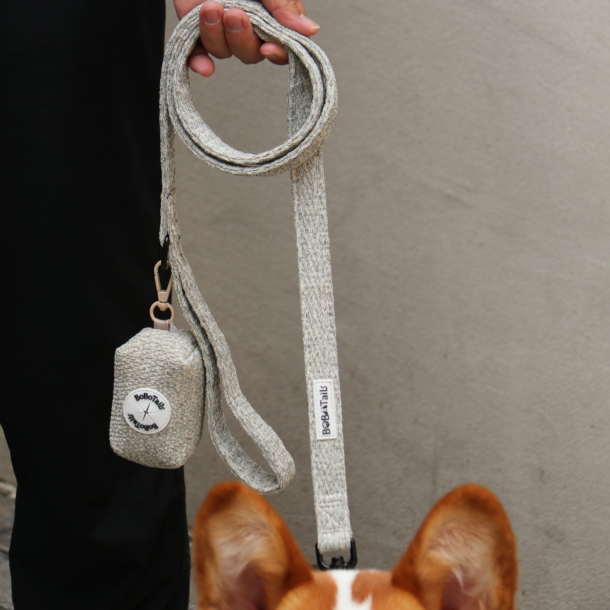 chunky knitted dog walking set