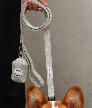 chunky knitted dog walking set