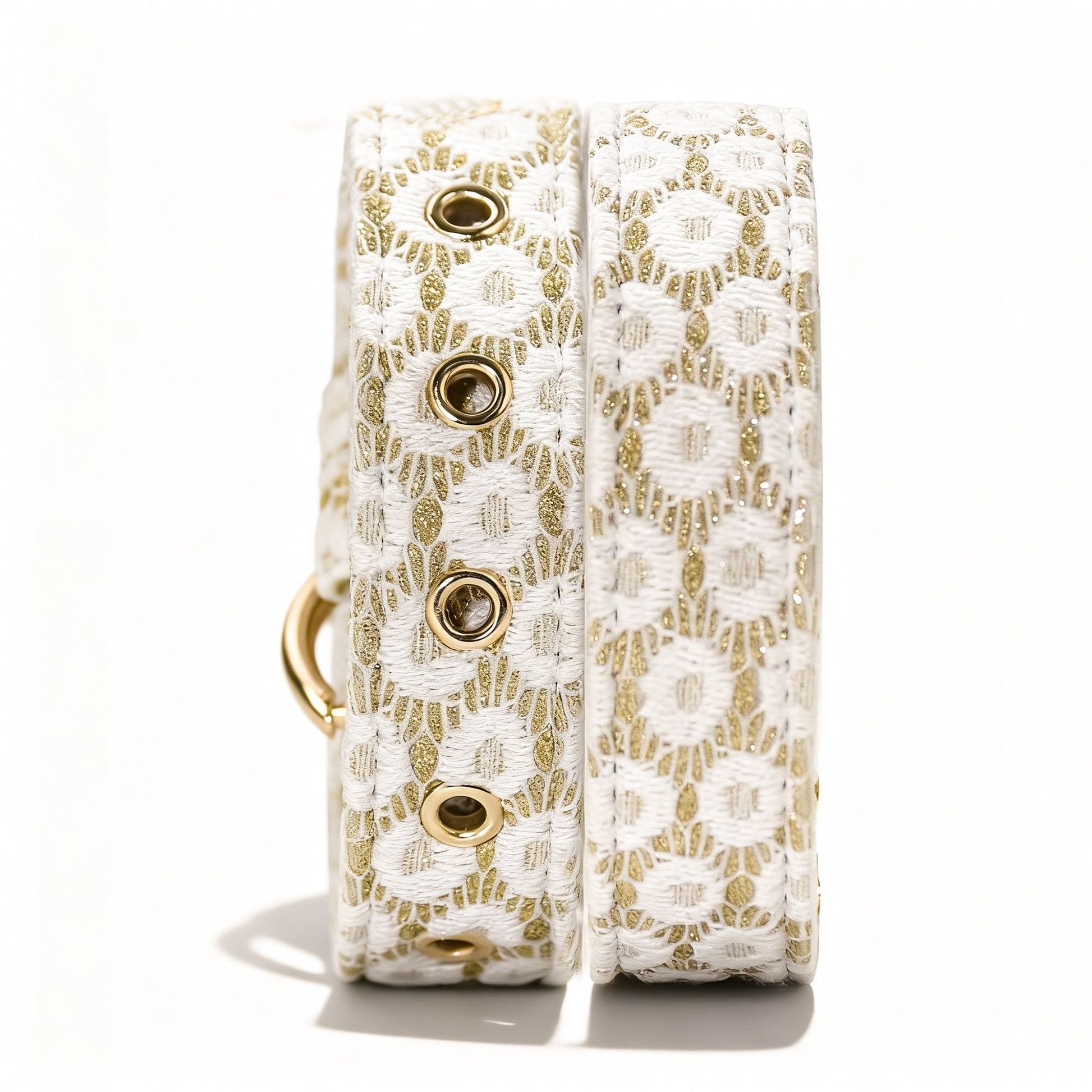 floral brilliance Side view of leopard dog harness showing fit and comfort within a coordinated dog and owner matching system