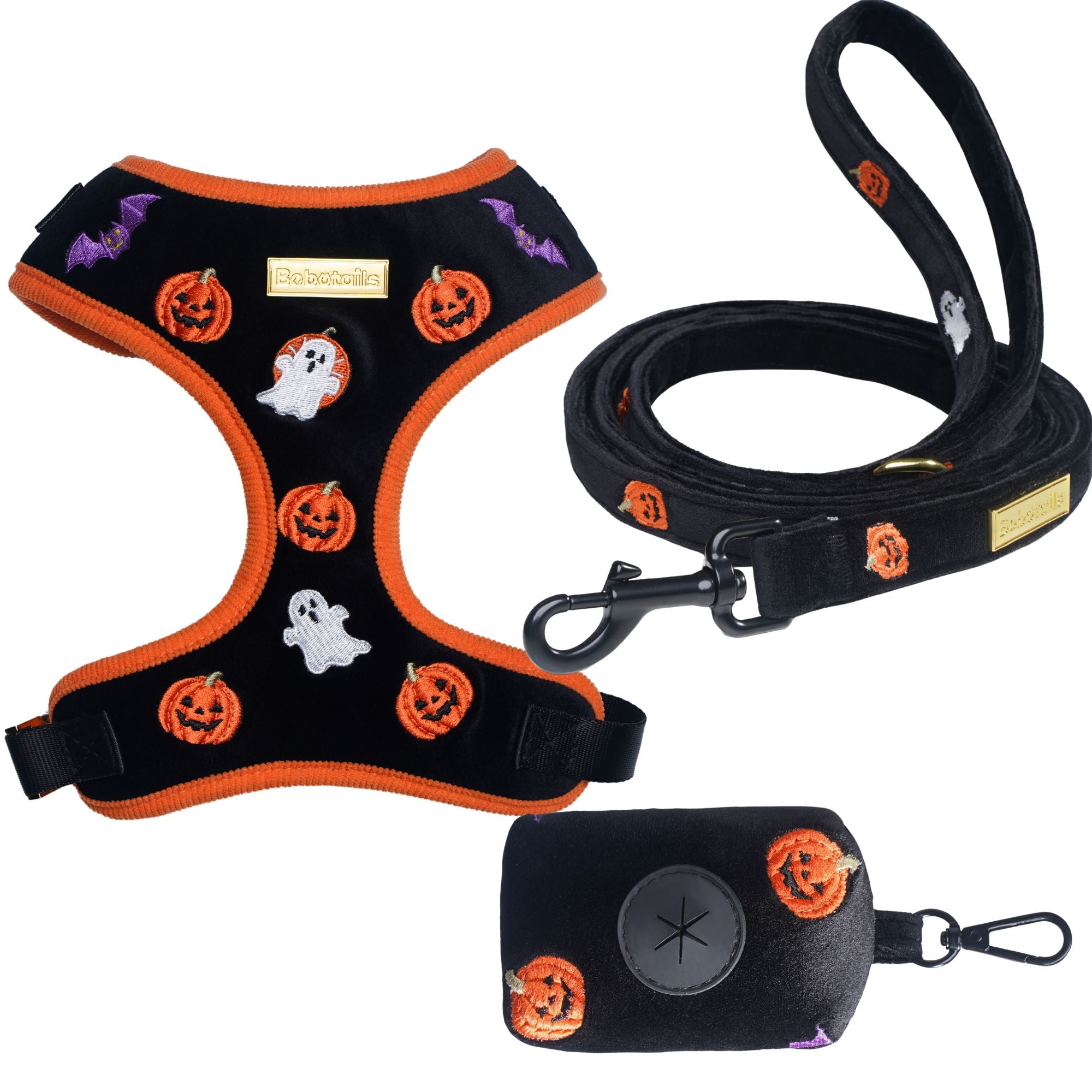 Halloween Dog Harness Matching Set Bundle