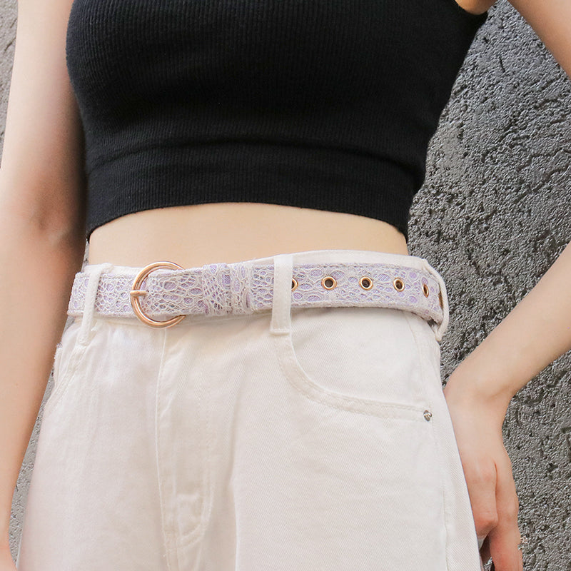 lavender lace women's belts waist designed to match dog harness and accessories for elegant daily wear