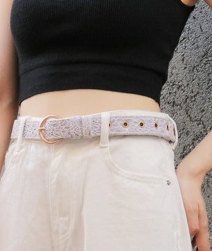 lavender lace women's belts waist designed to match dog harness and accessories for elegant daily wear