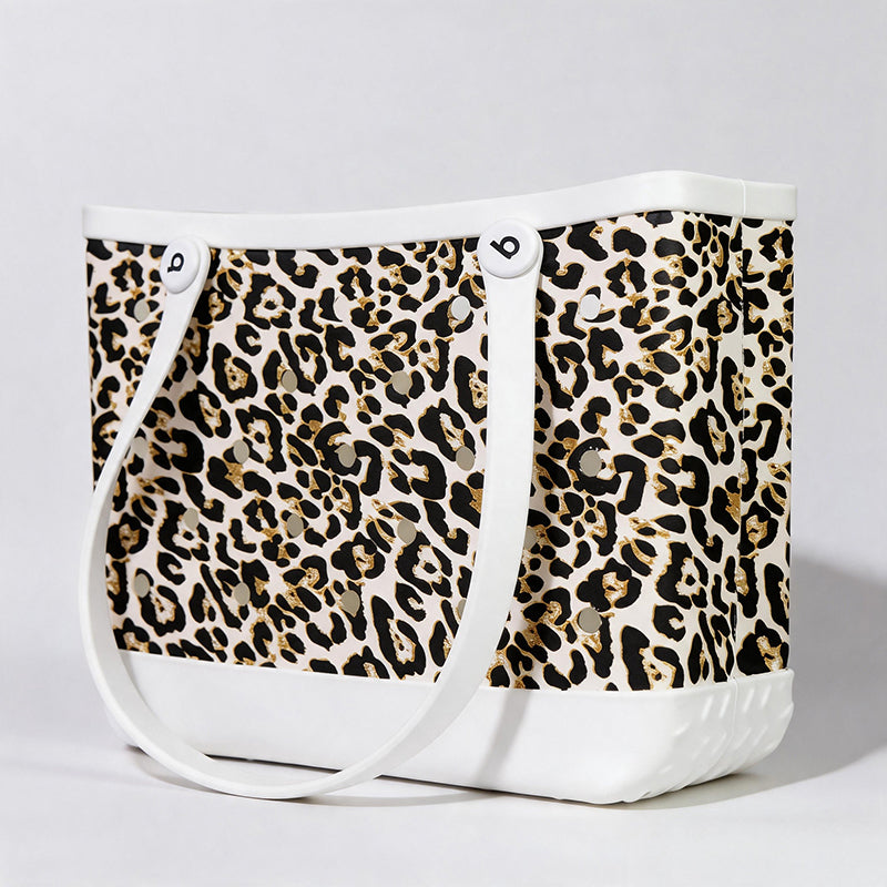 Leopard print leopard beach eva basket for dog mom 