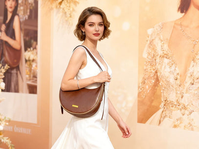 matching crescent bag dog owner lifestyle accessory