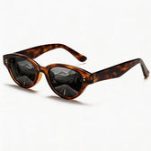 Leopard print retro sunglasses matching dog harness - Bobotails