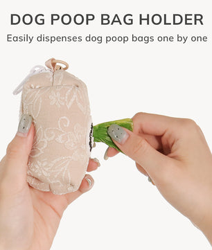 morning glory biscuit dog waste bag holder matching the harness and owner accessories for daily dog walks