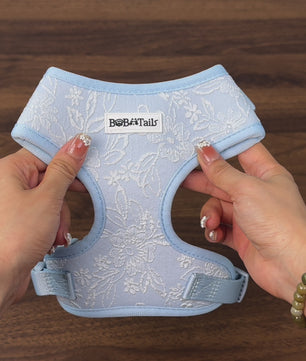 Bobotails Dog Harness, No-Pull Pet Harness with Leash Clips, Adjustable Soft Padded Dog Harness, Airmesh Breatheable Pet Cotton material Vest for hiking,travelling,outdoor activities,camping