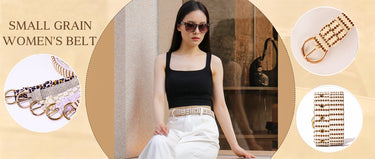 small grain women’s belt designed to match dog harness and accessories for elegant daily wear
