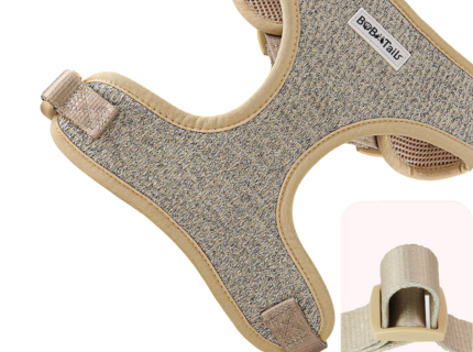 Pet harness with mesh design and adjustable straps-bobotails