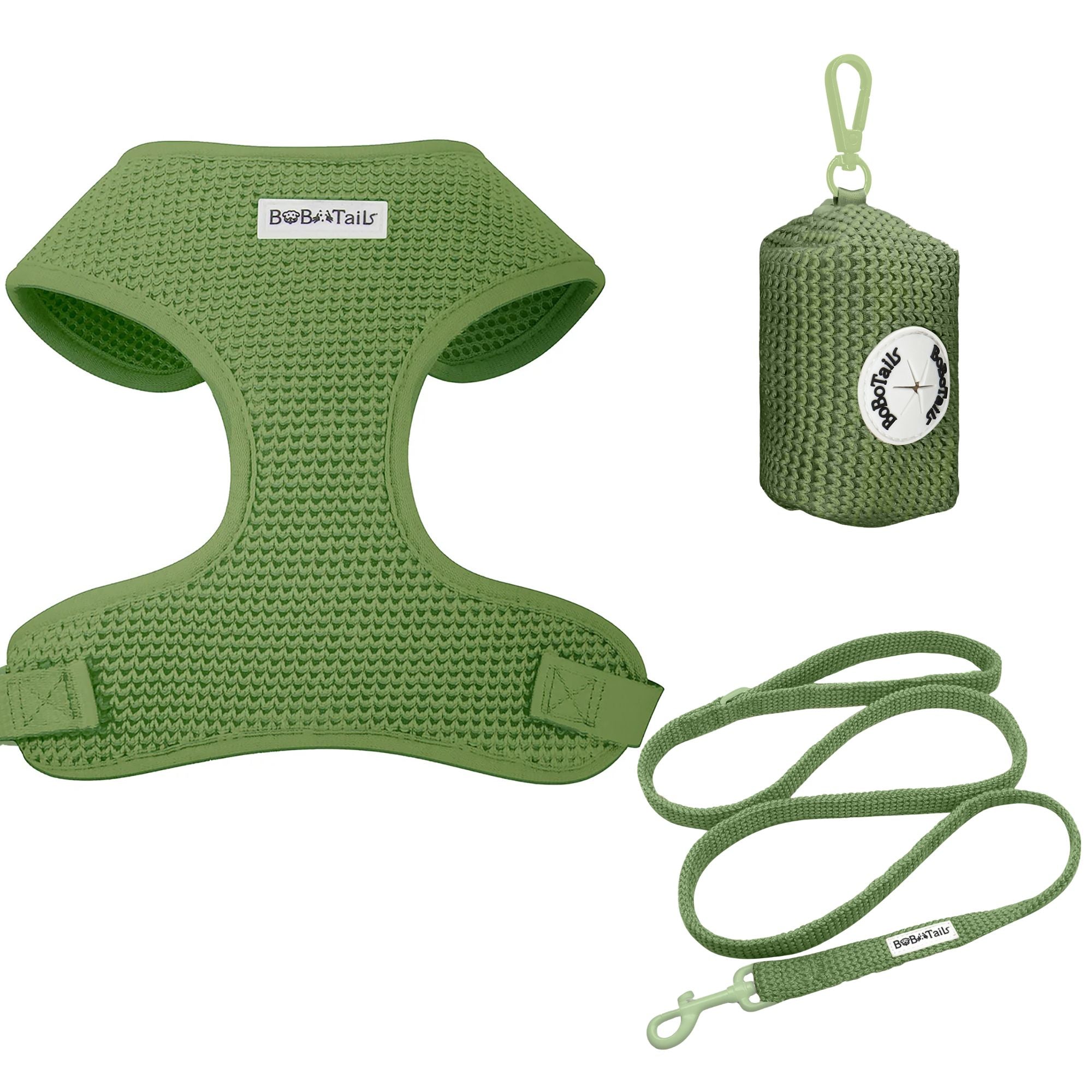 Sweater Knit 3-Piece Dog Harness Bundle