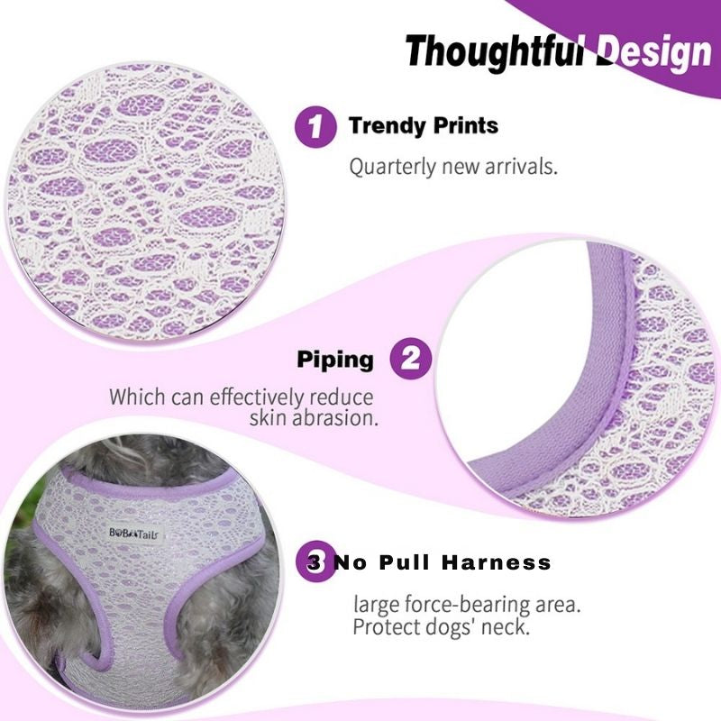 the detail view of material and function of lavender lace